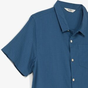 Seadon Men's Verano Camp Collar‎ Shirt blue size S nwt